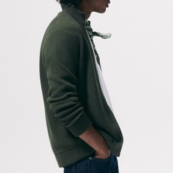 NWT Zara Mock Neck Cardigan - Picture 5 of 8